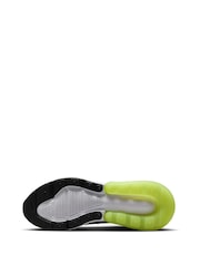 Nike Black Yellow Twist Youth Air Max 270 Trainers - Image 9 of 11
