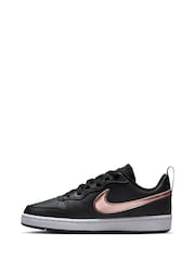 Nike Black/Bronze Court Borough Recraft Trainers - Image 4 of 10