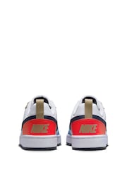 Nike White Blue Red Youth Court Borough Low Recraft Trainers - Image 4 of 4