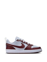 Nike Red/White Youth Court Borough Low Recraft Trainers - Image 1 of 4