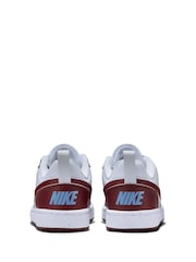 Nike Red/White Youth Court Borough Low Recraft Trainers - Image 4 of 4