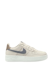 Nike Off White Grey Air Force 1 Youth Trainers - Image 1 of 4