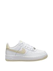 Nike White Natural Air Force 1 Youth Trainers - Image 1 of 4