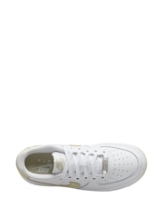 Nike White Natural Air Force 1 Youth Trainers - Image 3 of 4