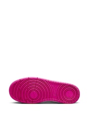Nike White/Fuschia Pink Youth Court Borough Low Recraft Trainers - Image 9 of 11
