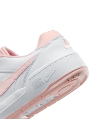 Blanco/Rosa Echo - Deportivas juveniles bajas Full Force de Nike - Imagen 7 de 11
