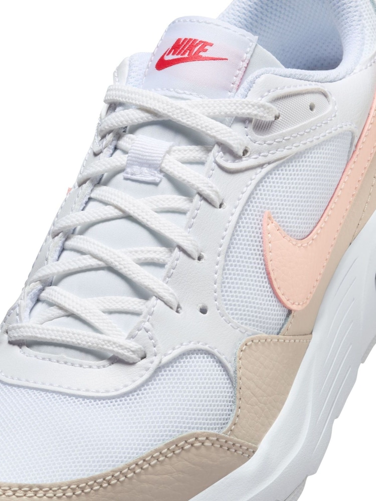 Nike White/Echo Pink Youth Air Max SC Trainers - Image 11 of 11 Nike White/Echo Pink Youth Air Max SC Trainers - Image 11 of 11