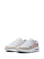 Nike White/Echo Pink Youth Air Max SC Trainers - Image 7 of 11