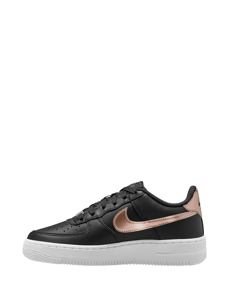 Nike Black/Bronze Air Force 1 SE Trainers - Image 1 of 4