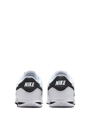 Nike White/Black Youth Cortez Trainers - Image 6 of 11