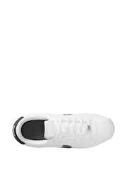 Nike White/Black Youth Cortez Trainers - Image 8 of 11