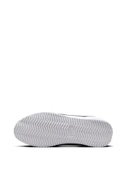 Nike White/Black Youth Cortez Trainers - Image 9 of 11