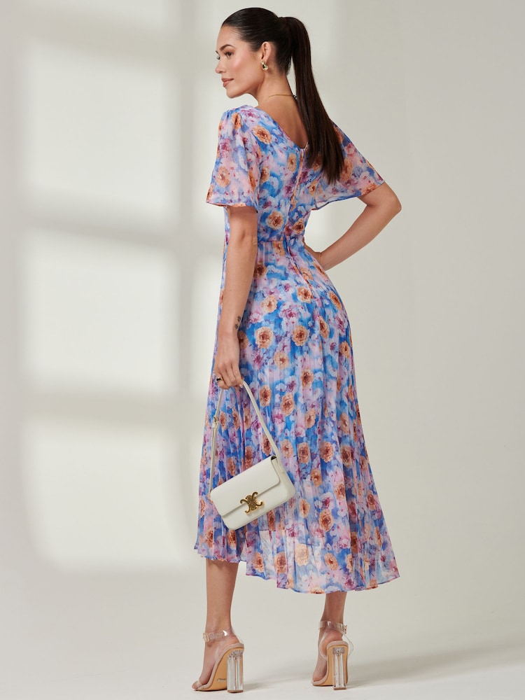 Jolie Moi Plissiertes Maxikleid aus Chiffon mit Stufensaum - Bild 2 von 6 Jolie Moi Plissiertes Maxikleid aus Chiffon mit Stufensaum - Bild 2 von 6