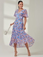 Jolie Moi Plissiertes Maxikleid aus Chiffon mit Stufensaum - Bild 6 von 6