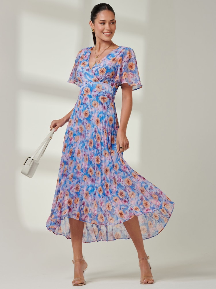 Jolie Moi Plissiertes Maxikleid aus Chiffon mit Stufensaum - Bild 6 von 6 Jolie Moi Plissiertes Maxikleid aus Chiffon mit Stufensaum - Bild 6 von 6