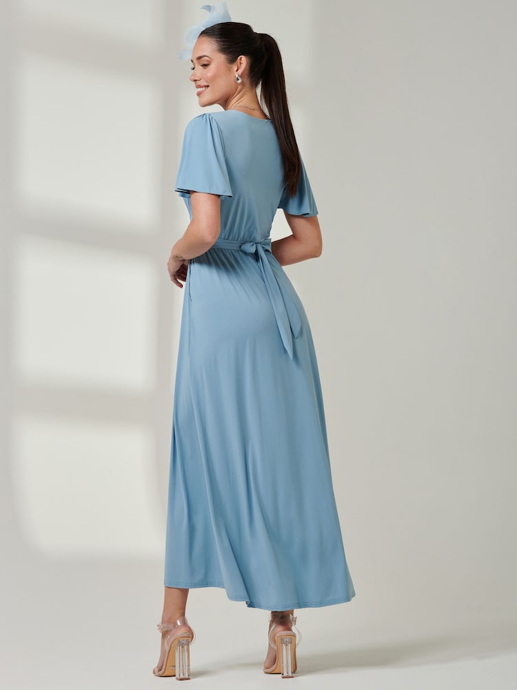 Hellblau - Jolie Moi – Maxikleid aus superweichem Jersey mit Engelsärmeln - Bild 2 von 6 Hellblau - Jolie Moi – Maxikleid aus superweichem Jersey mit Engelsärmeln - Bild 2 von 6