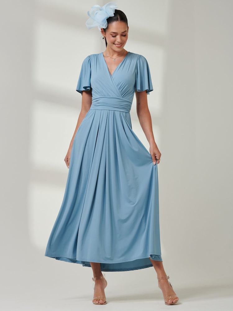 Hellblau - Jolie Moi – Maxikleid aus superweichem Jersey mit Engelsärmeln - Bild 6 von 6 Hellblau - Jolie Moi – Maxikleid aus superweichem Jersey mit Engelsärmeln - Bild 6 von 6