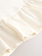 White 100% Cotton Short Sleeve Peplum T-Shirt (3mths-7yrs) - Image 8 of 8