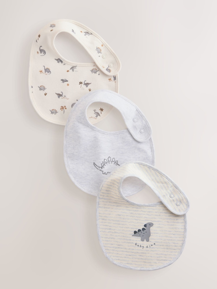 Dinosaure gris - Bébé BIBS 3 Pack - Image 1 of 6