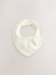 Green Star Print Baby Bibs 5 Pack - Image 3 of 8