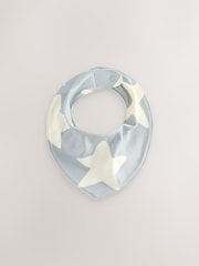 Green Star Print Baby Bibs 5 Pack - Image 4 of 8