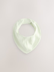 Green Star Print Baby Bibs 5 Pack - Image 6 of 8
