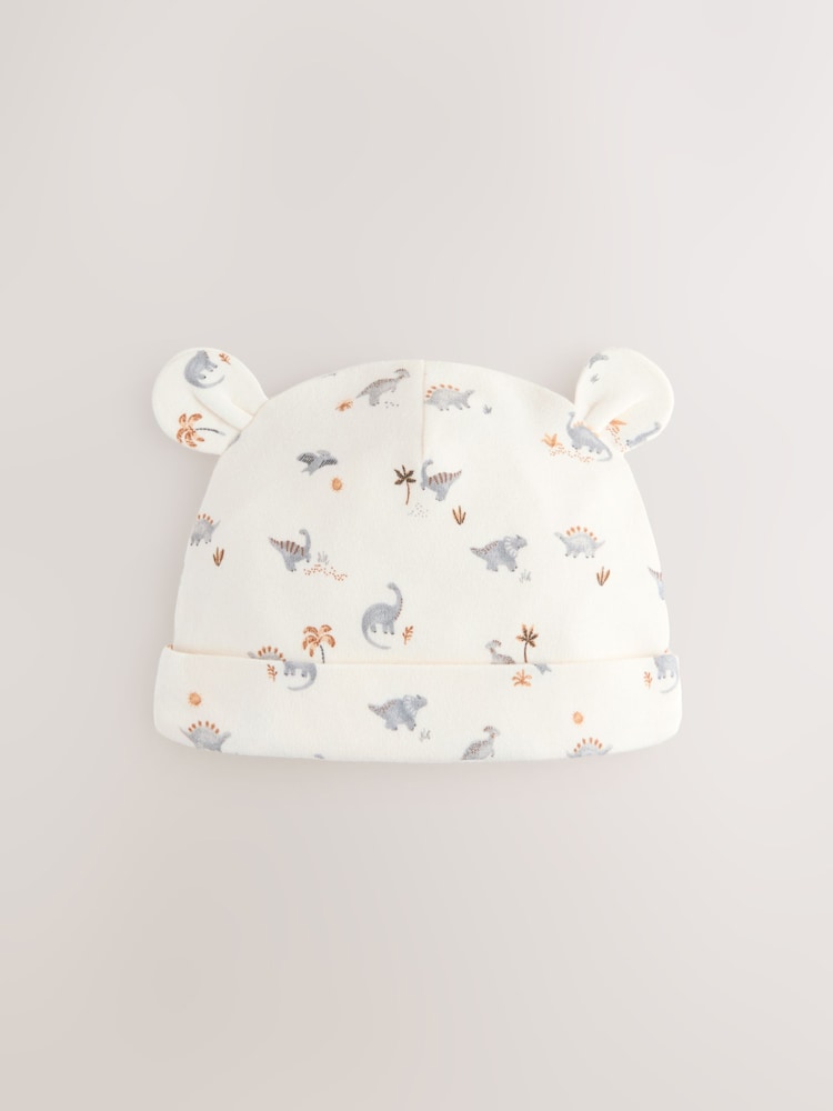 Dinosaure gris - Paquet de bonnets pour bébé 3 (0-18mths) - Image 4 of 6