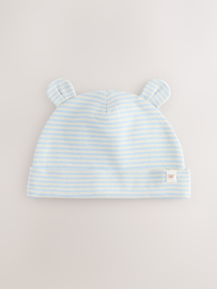 Blue Bear Baby Beanie and Bibs 4 Piece Set (0-18mths) - Image 2 of 8