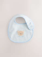 Blue Bear Baby Beanie and Bibs 4 Piece Set (0-18mths) - Image 4 of 8