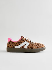 Leopard Print Lace-Up Lifestyle Trainers - Image 2 of 6