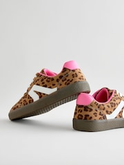 Leopard Print Lace-Up Lifestyle Trainers - Image 3 of 6
