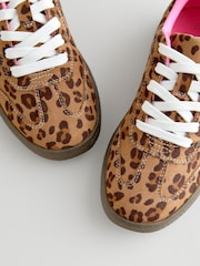 Leopard Print Lace-Up Lifestyle Trainers - Image 6 of 6