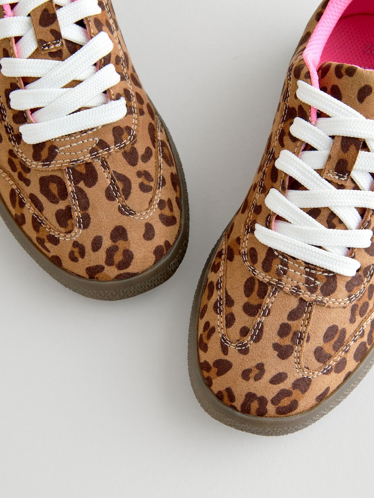 Leopard Print Lace-Up Lifestyle Trainers - Image 6 of 6