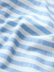 Blue Stripe 100% Cotton Short Sleeve Peplum T-Shirt (3mths-7yrs) - Image 9 of 9