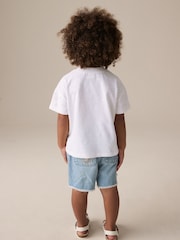 Cream 100% Cotton Daisy Short Sleeve T-Shirt (3mths-7yrs) - Image 2 of 7