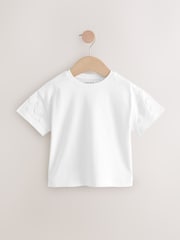 Cream 100% Cotton Daisy Short Sleeve T-Shirt (3mths-7yrs) - Image 4 of 7