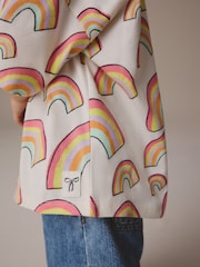 Cream Rainbow Girls Short Sleeve 100% Cotton T-Shirt (3mths-7yrs) - Image 4 of 8