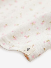 Cream Ditsy Floral Long Sleeve Gathered Neck Blouse (3mths-7yrs) - Image 6 of 7