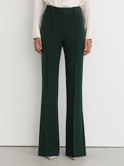 Reiss Green Gabi Flared Suit Trousers - Image 4 of 7