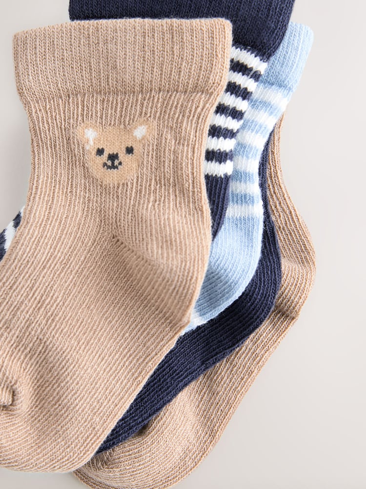 Blue Bear Baby Socks 5 Pack (0mths-2yrs) - Image 3 of 3