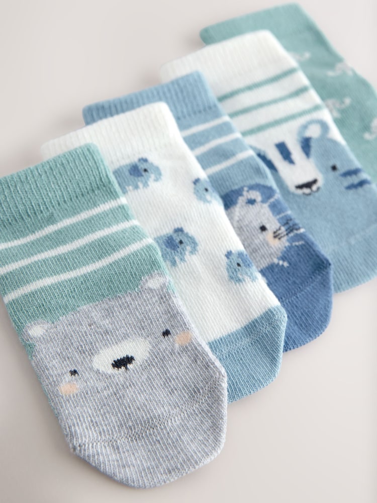 Blau, mit Figur - Babysocken im 5er-Pack (0 M.–2 J.) - Bild 2 von 3 Blau, mit Figur - Babysocken im 5er-Pack (0 M.–2 J.) - Bild 2 von 3