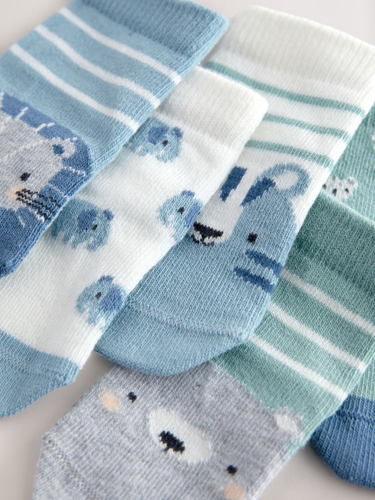 Blue character Baby Socks 5 Pack (0mths-2yrs) - Image 3 of 3