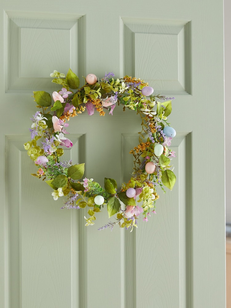 Multi Easter Egg Wreath - Image 1 of 4