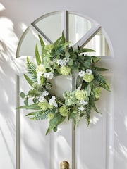 Green Spring Floral Daisy Wreath - Image 1 of 6