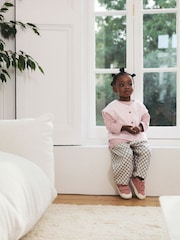 Pink 100% Cotton Short Sleeve T-Shirt and Barrel Trousers set (3mths-7yrs) - Image 3 of 4