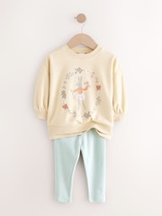 Yellow Bunny Long Sleeve Top and Leggings Set (3mths-7yrs) - Image 5 of 8