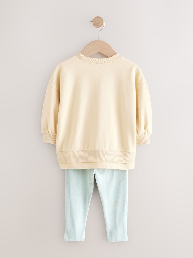 Yellow Bunny Long Sleeve Top and Leggings Set (3mths-7yrs) - Image 6 of 8