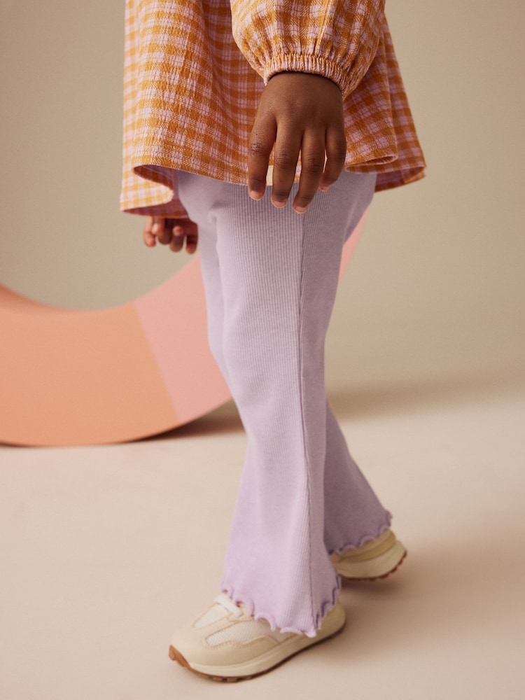 Pink Gingham Long Sleeve Top and Flare Leggings Set (3mths-7yrs) - Image 2 of 10