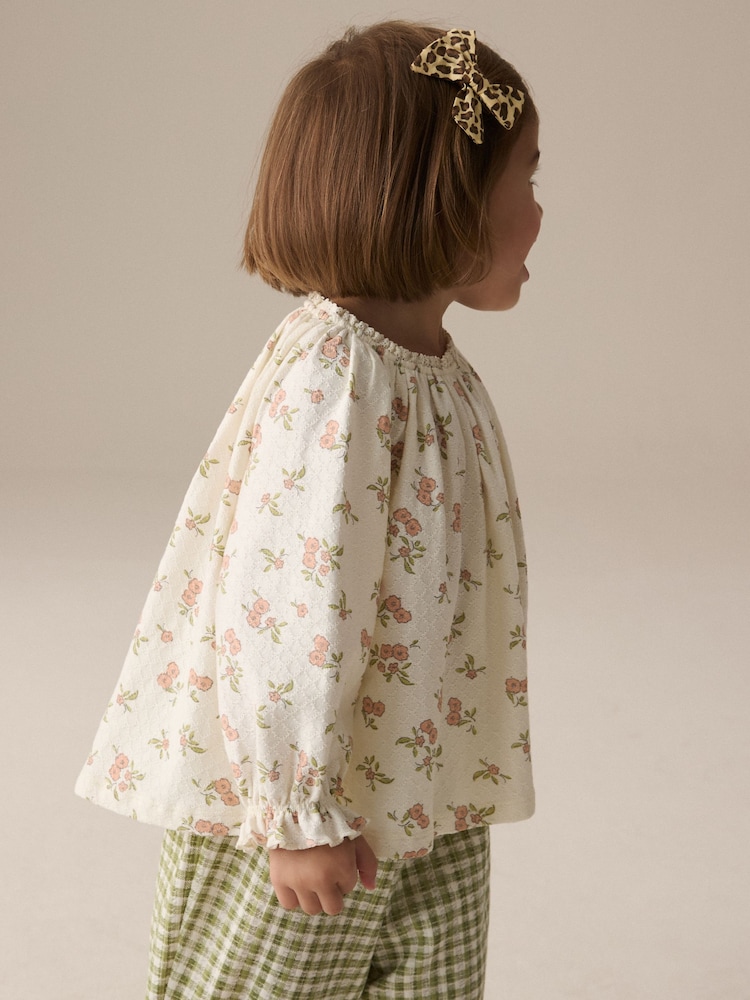 Green Gingham Wide Leg Trousers (3mths-7yrs) - Image 2 of 3 Green Gingham Wide Leg Trousers (3mths-7yrs) - Image 2 of 3