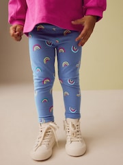 Pink Rainbow Applique Long Sleeve Top and Leggings Set (3mths-7yrs) - Image 4 of 9